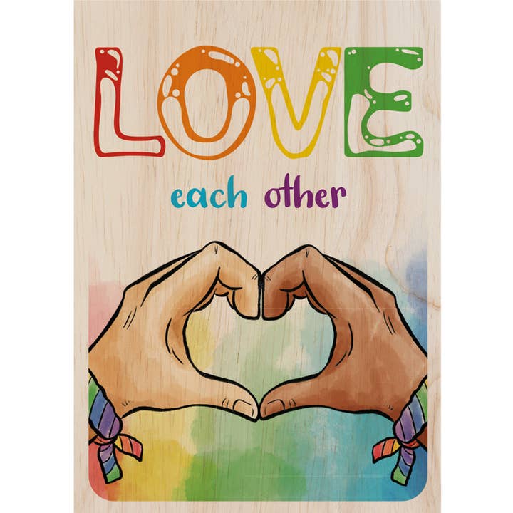 Tinycardz Love Each Other for wholesale by Woodcardz
