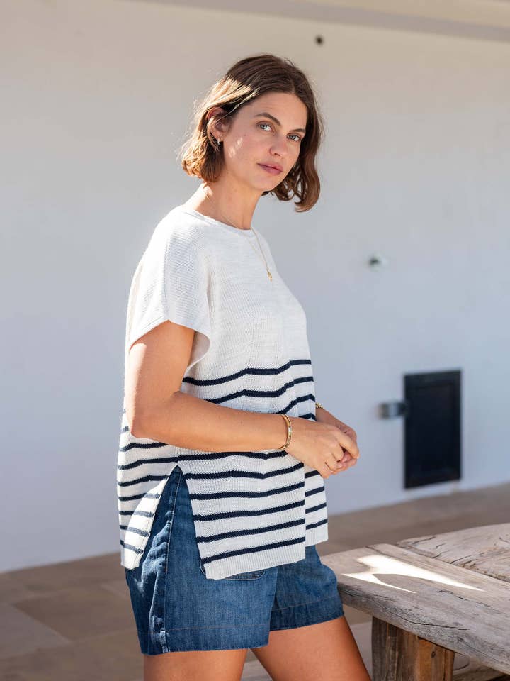 MERSEA - Vente Pull en maille – femme - Pull à manches courtes Camden9