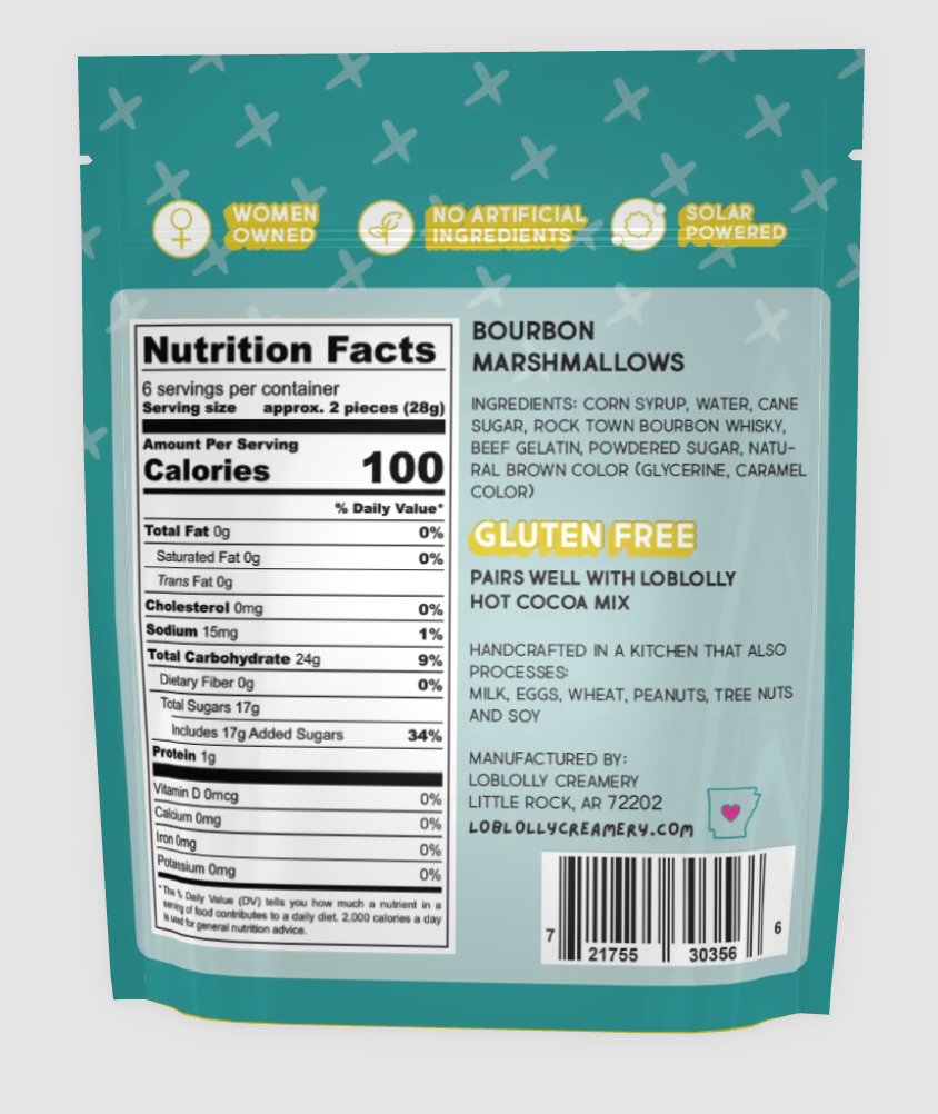 Loblolly Creamery - Vente Guimauve - Sachets de guimauves : Bourbon1