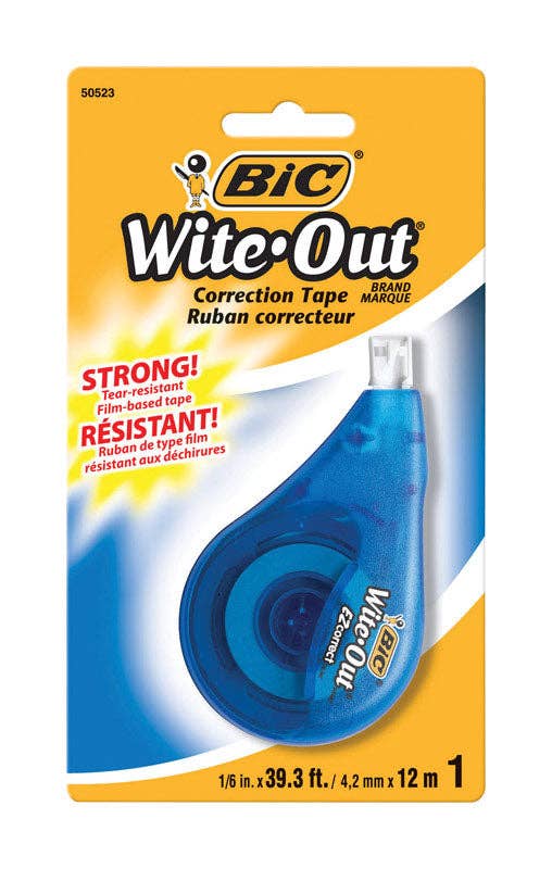 Everyday Supply Co - Wholesale Tape - BIC Wite-Out Correction Tape, 1 oz, 6-Pack