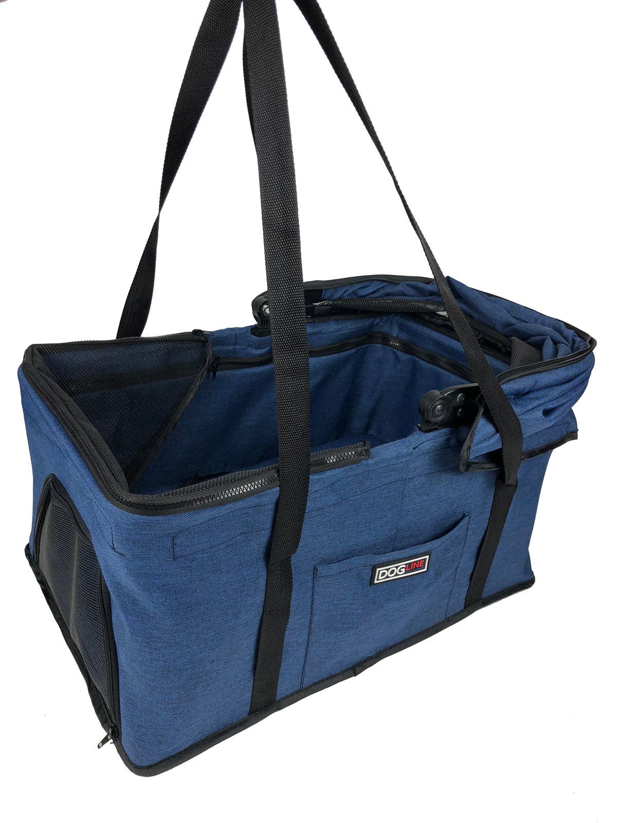 Dogline - Vendita all'ingrosso Trasportino - Cani e gatti - Passeggino Executive per Animali con Culla Rimovibile9