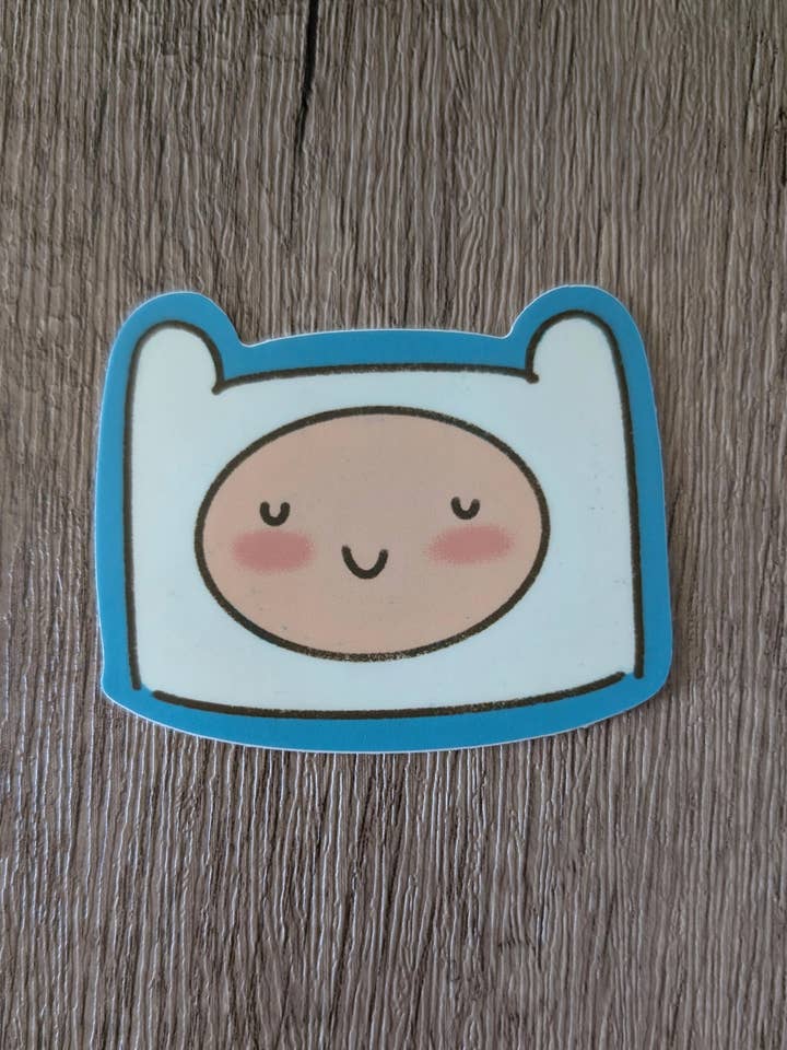 Finn and Jake - Cute Adventure Time Vinyl Sticker for wholesale by Sadsquatch