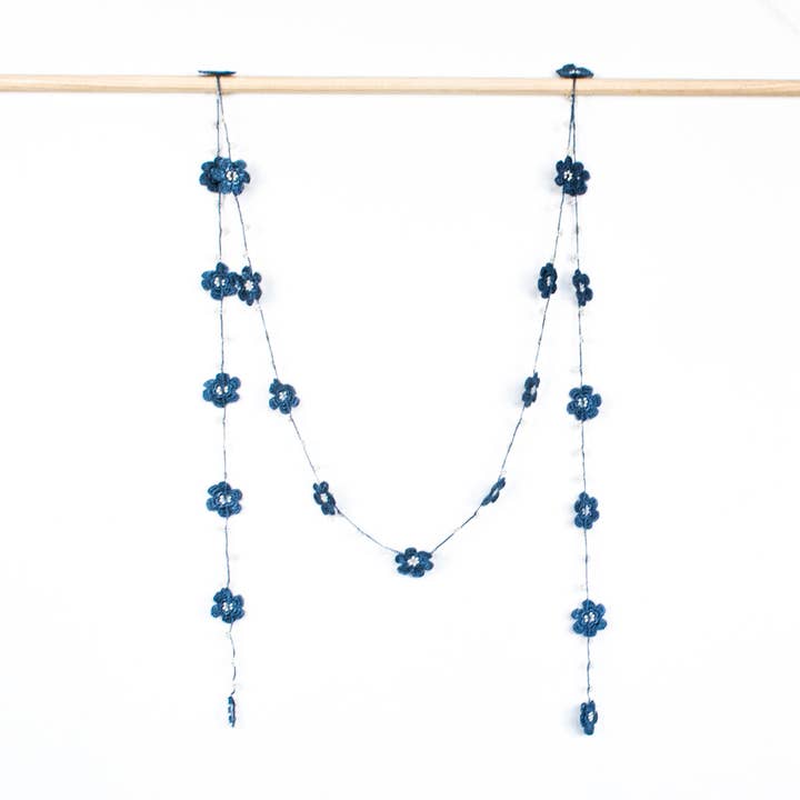 Silk Wool and Bijoux - Wholesale Scarf - Women's - Pansies OYA Scarf Necklace2