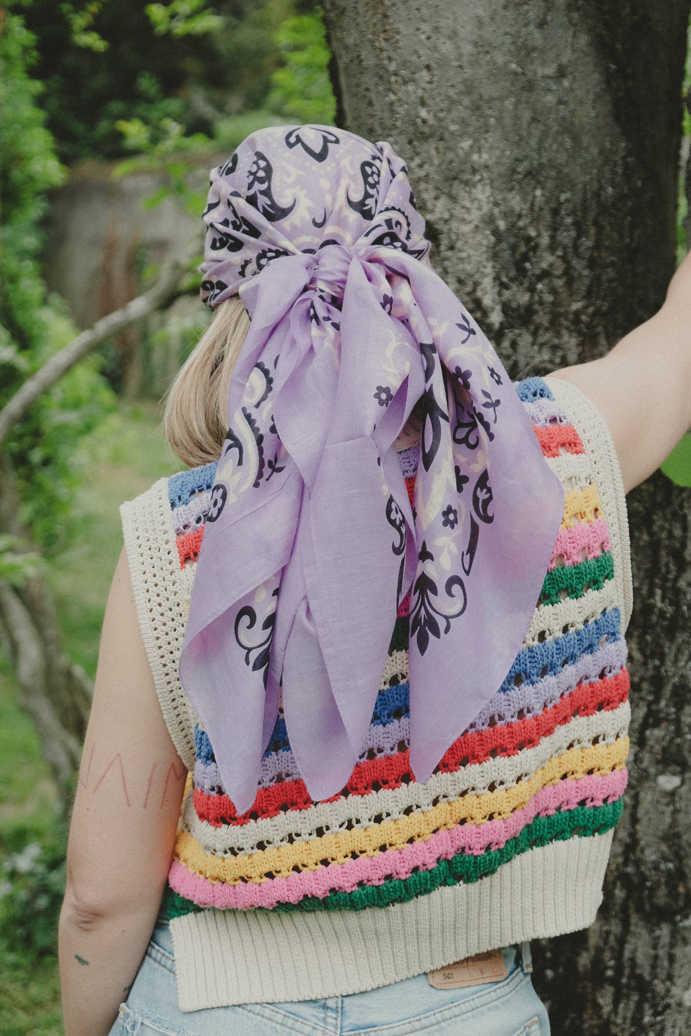 Maison Lecomte Flament - Venta al por mayor Bandana - Mujer - Bandana lila0