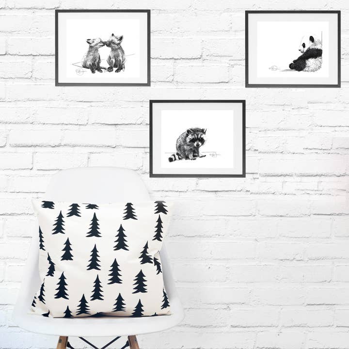 LE NID atelier - Wholesale Art Print - Cute Sitting Panda Print