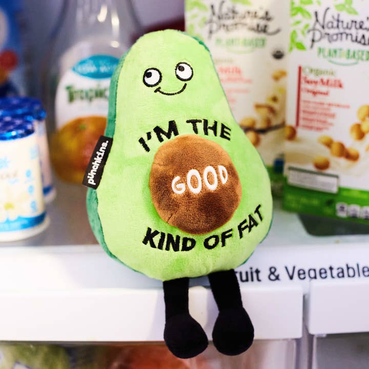 Punchkins - Wholesale Gag Gift/Novelty Gift - "I'M The Good Kind Of Fat" Novelty Plush Avocado Gift Toy