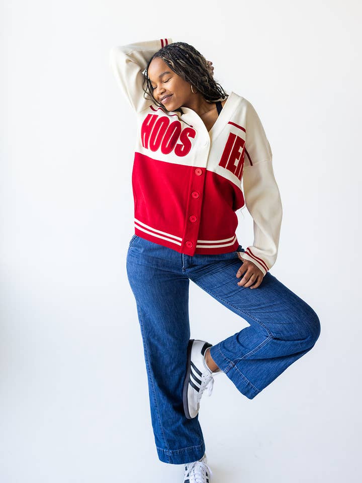 Indiana Carley Lux Cardigan pour la vente par Gameday Social Apparel Co.®