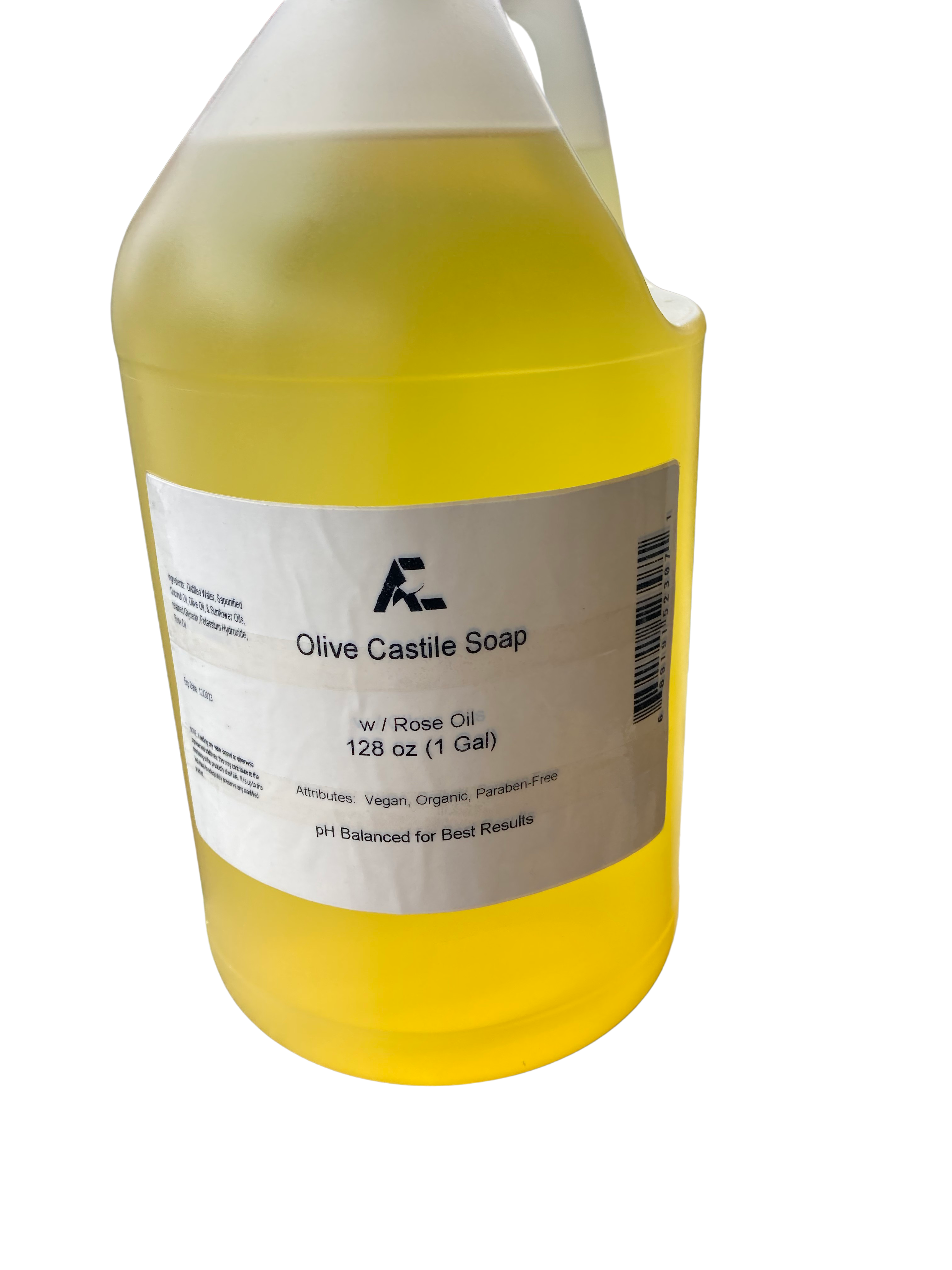 Alchemist Express – Großhandel Flüssigwaschmittel – Organische Rosen-Castile-Seife 3,8 Liter (128 oz)1