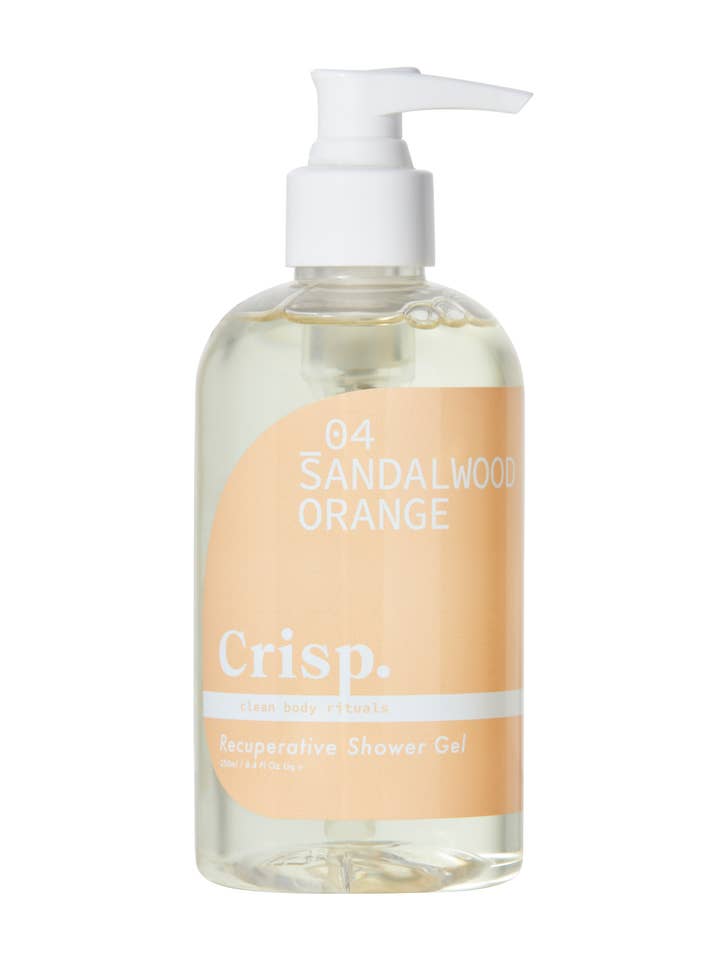 Gel douche au bois de santal et orange pour la vente par Crisp