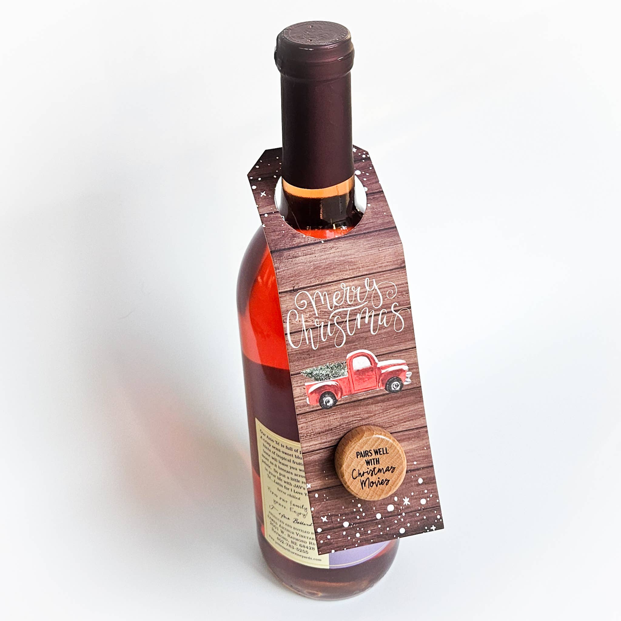 Lou Golden Designs - Wholesale Wine Stopper - Christmas Wine Bottle Gift Tag & Stopper5