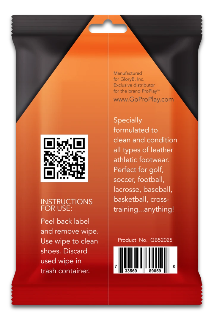 ProPlay Golf – wholesale Shoe polish – Unisex – Athletic Shoe Cleaning Wipe1