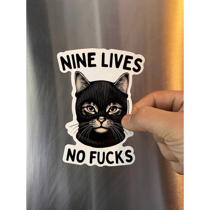 Bodega Cats of New York - Wholesale Sticker - Bodega Cats of New York 4.5" Sticker (Nine Lives)6