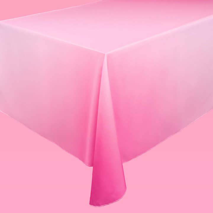 xo, Fetti - Wholesale Tablecloth - Pink Gradient 9" x 4" Tablecloth, Birthday Party Bach Baby1