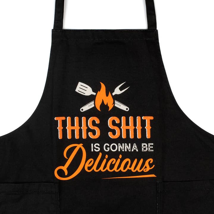 Lavley - Wholesale Apron - This Sh*t Is Delicious Apron - Funny Grilling Apron1