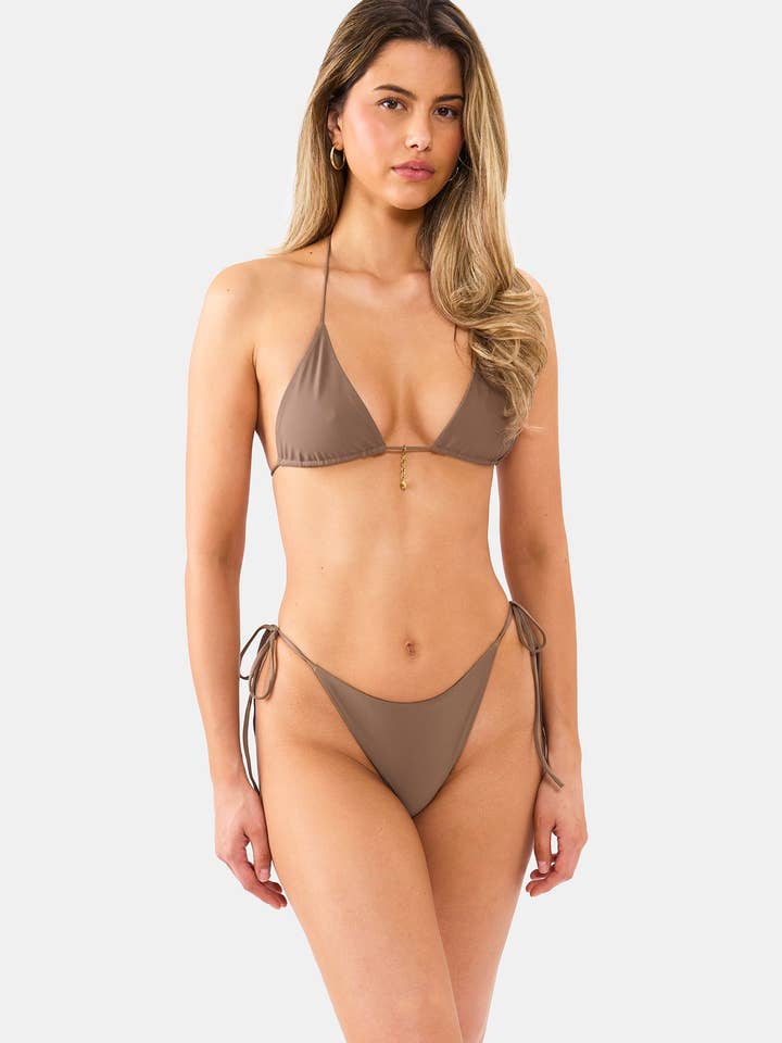 Nyud Swim - Wholesale Swim Top - Women's - Truffle Sim Top Nyud Swim Multi-Way w/ Adjustable Ruching1