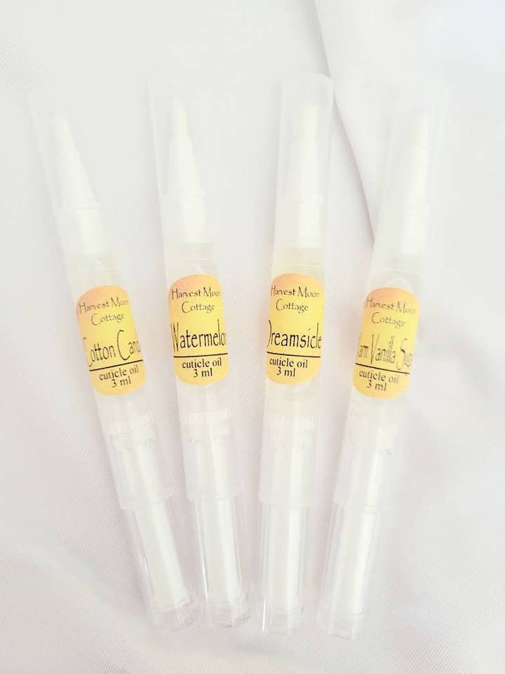 Cuticle Oil Pens 3ml for wholesale by Harvest Moon Cottage Bath and Body