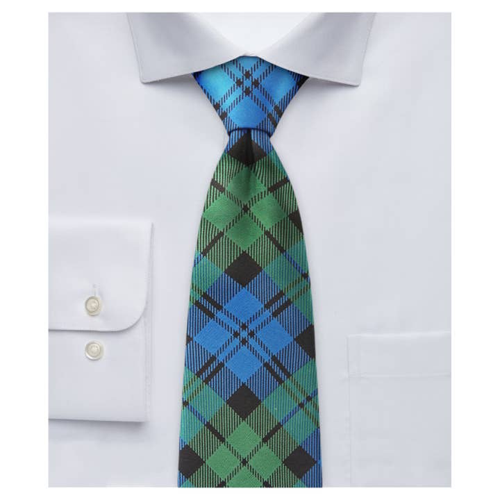 Men's Woven Royal Tartans Plaid Tie for wholesale by Jacob Alexander