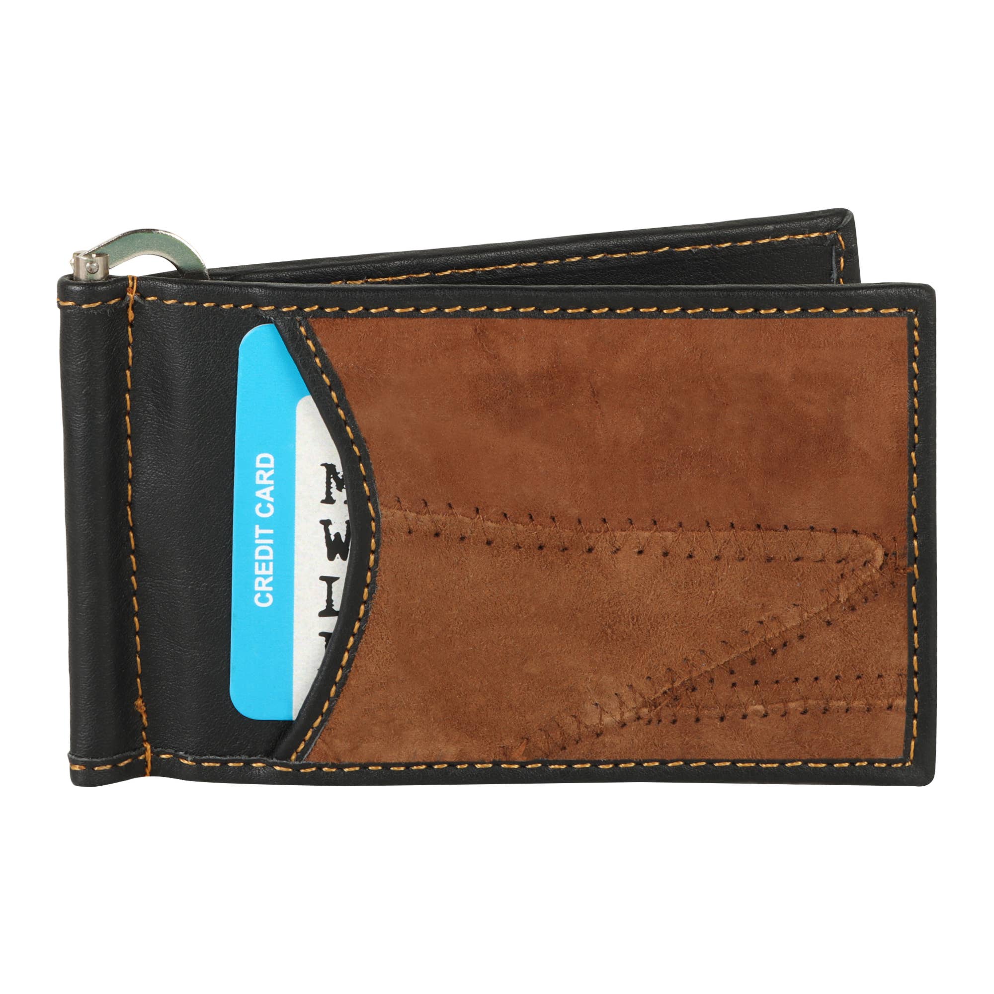 Vaan & Co. - Wholesale Wallet - Men's - Money Clip Wallet Brown3