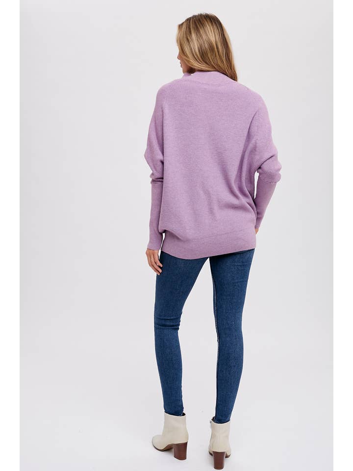 Bluivy - Wholesale Knit Sweater - Women's - SLOUCH NECK DOLMAN SLEEVED PULLOVER77