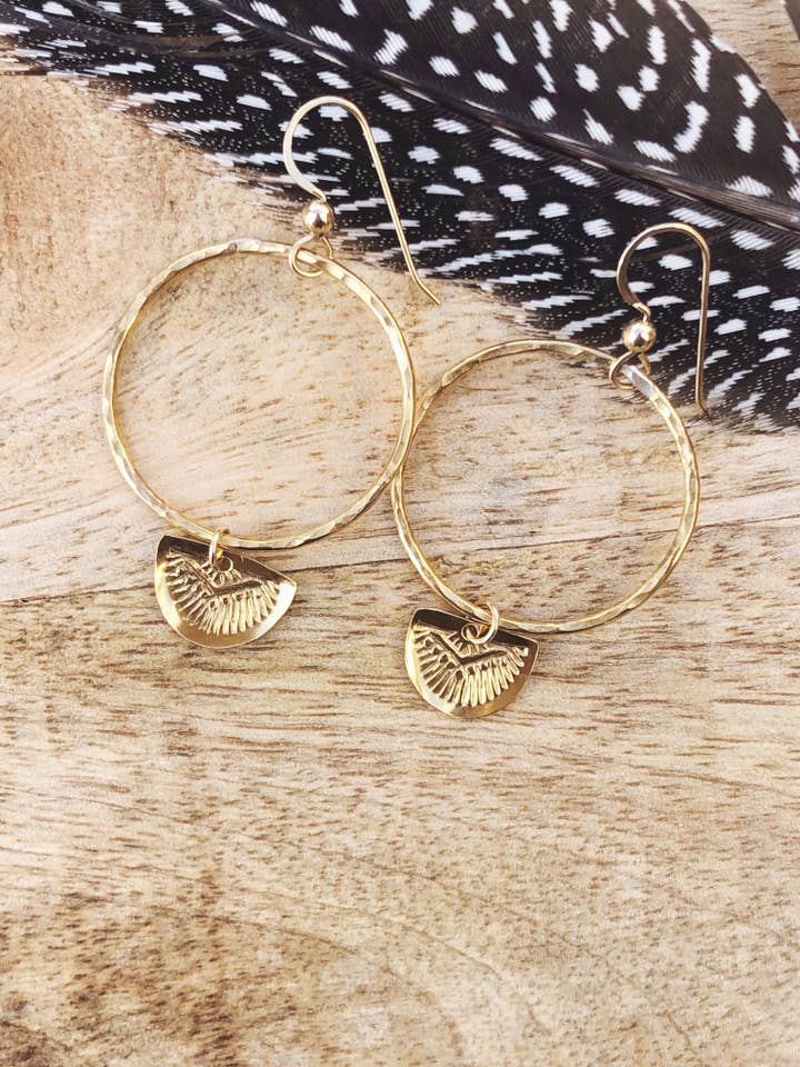 Månestråle Creoler for engroshandel hos Boho Breath