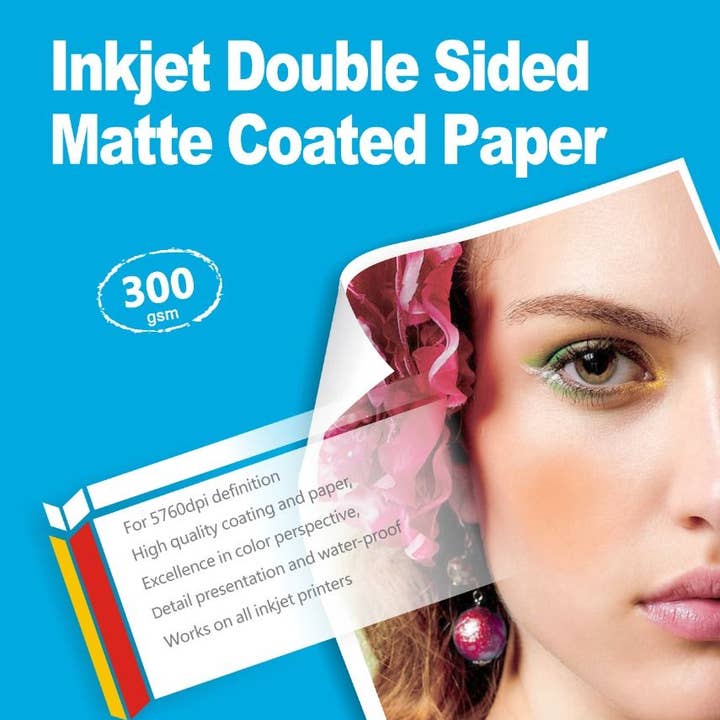 Papercutz Worldwide LTD - Venta al por mayor Material para manualidades - Papel fotográfico A4, mate, 300 g/m², doble cara, 500 hojas