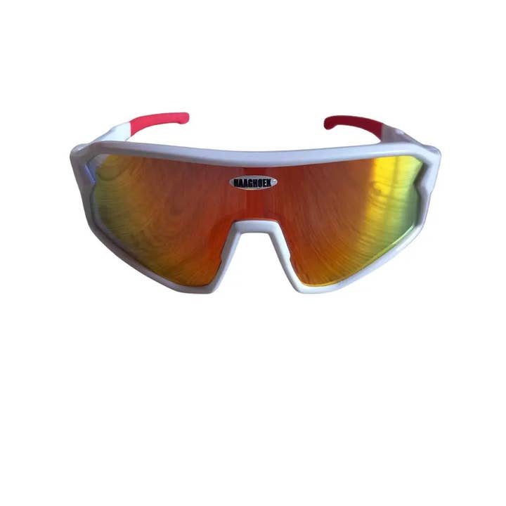 Occhiali da ciclismo Haaghoek Future Kids rosso-bianco per la vendita all'ingrosso da parte di Haaghoek