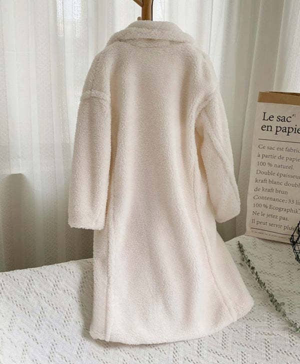 Rosa Clothing - Wholesale Fur/Faux Fur Coat - Women's - Plush long teddy fleece trench coat7