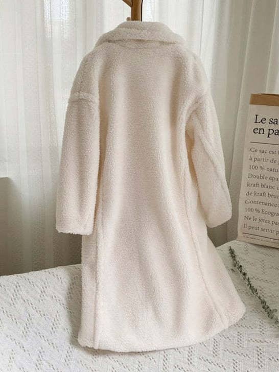 Rosa Clothing - Wholesale Fur/Faux Fur Coat - Women's - Plush long teddy fleece trench coat7