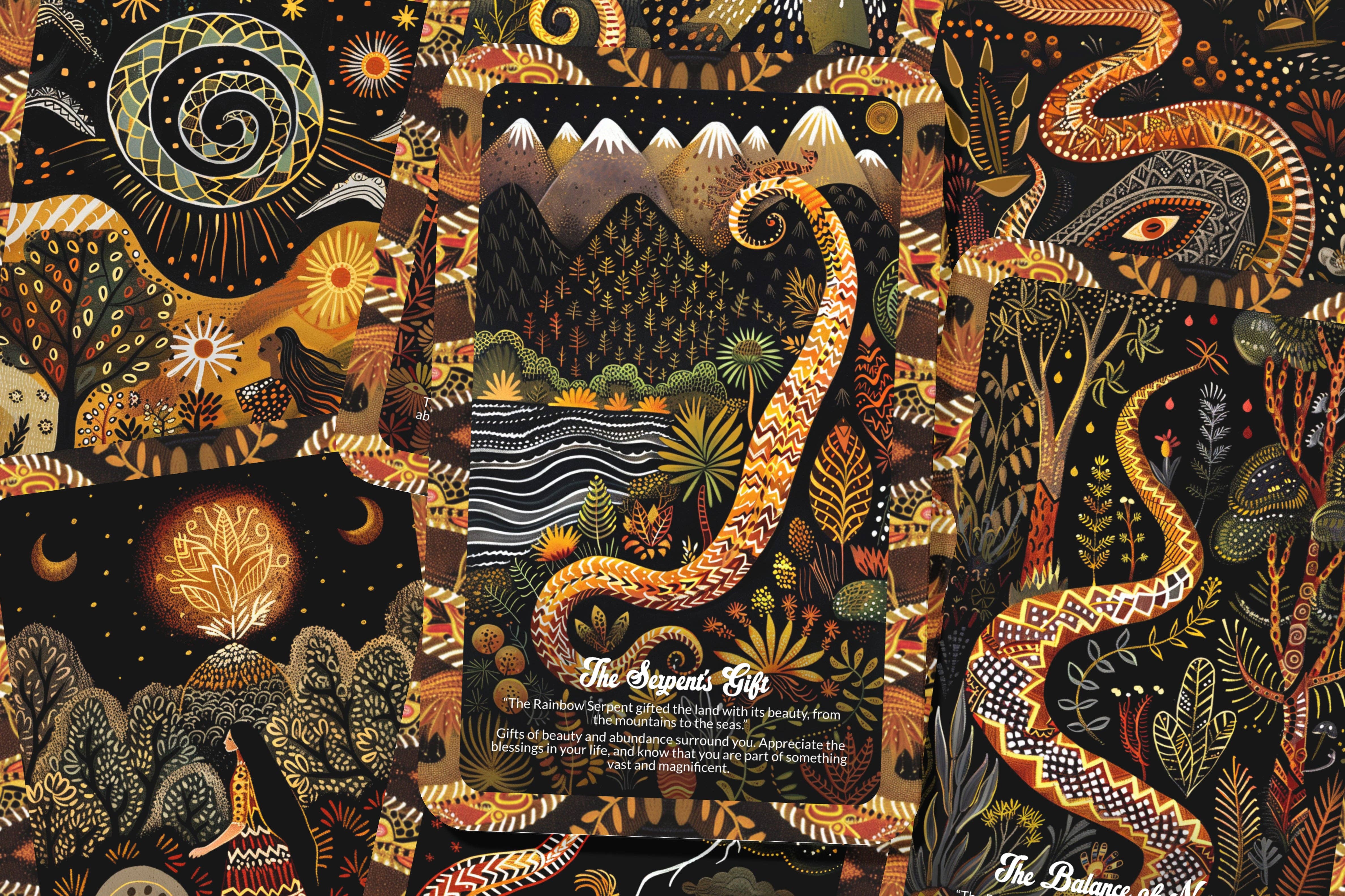 Ibiza Tarot USA - Wholesale Tarot Cards - The Rainbow Serpent - 22 Oracle Cards - Awaken Creation and Sacred Ancestral Energy3