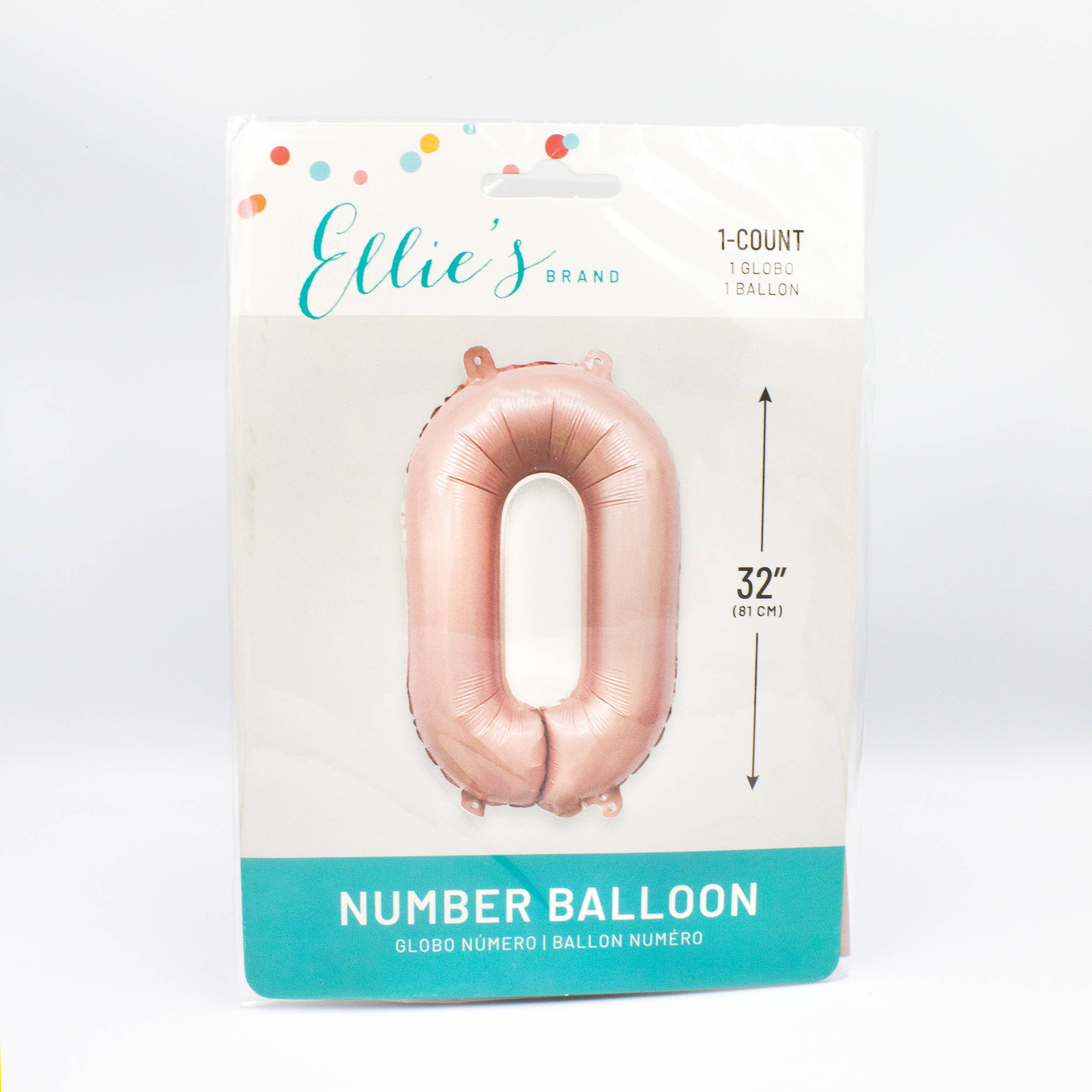 Ellie's Party Supply - Wholesale Balloon - Barely Blush Mylar Number Balloons (32 Inches)13