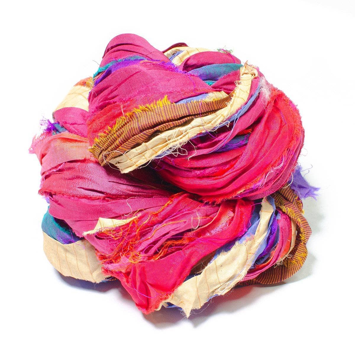 Darn Good Yarn - Wholesale Yarn - Sari Silk Ribbon - "At the Bahamas"7