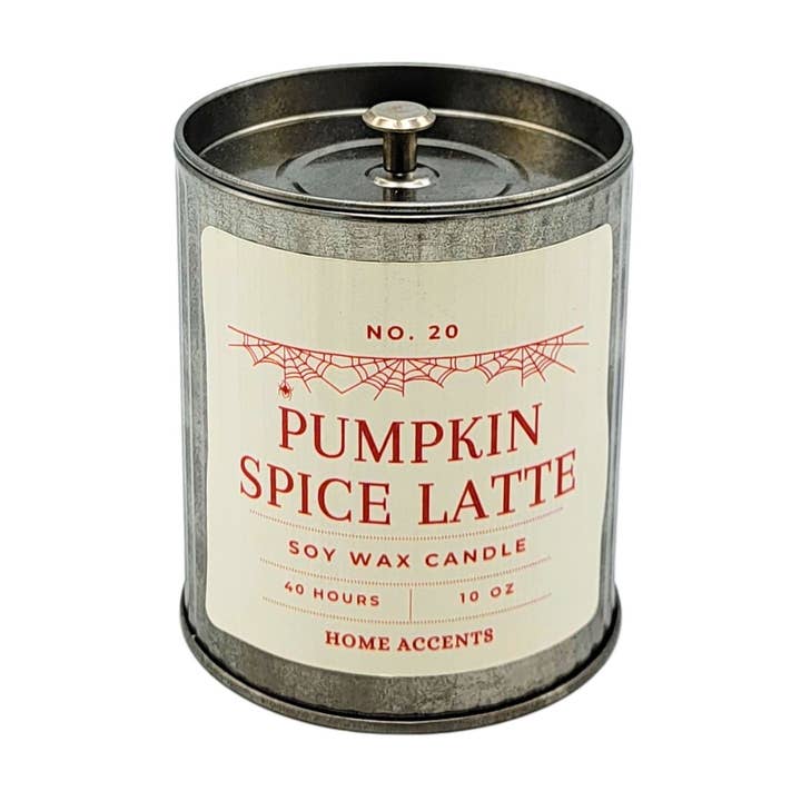 Bougies à la citrouille épicée Latte d'automne Ferme - Décoration d'Halloween pour la vente par Home Accents By Driftless