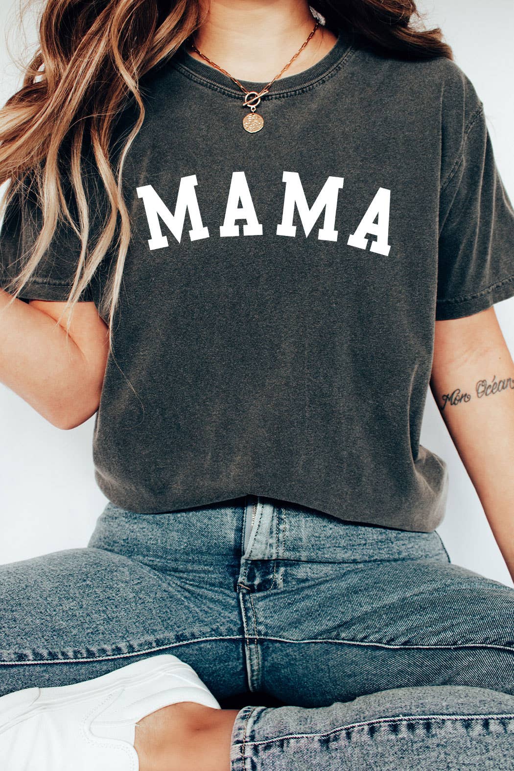 Kissed Apparel - Wholesale Screen Printed T-Shirt - Women's - Mama Comfort Colors Graphic Tee5
