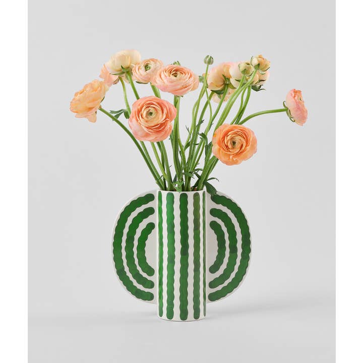 Wrap - Wholesale Vase - 'Small Butterfly' Vase - Green