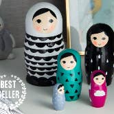 Firebird – Großhandel Puppe – Kinder – Matroschka-Puppen in verschiedenen Farben, 5- oder 3-teiliges Set.