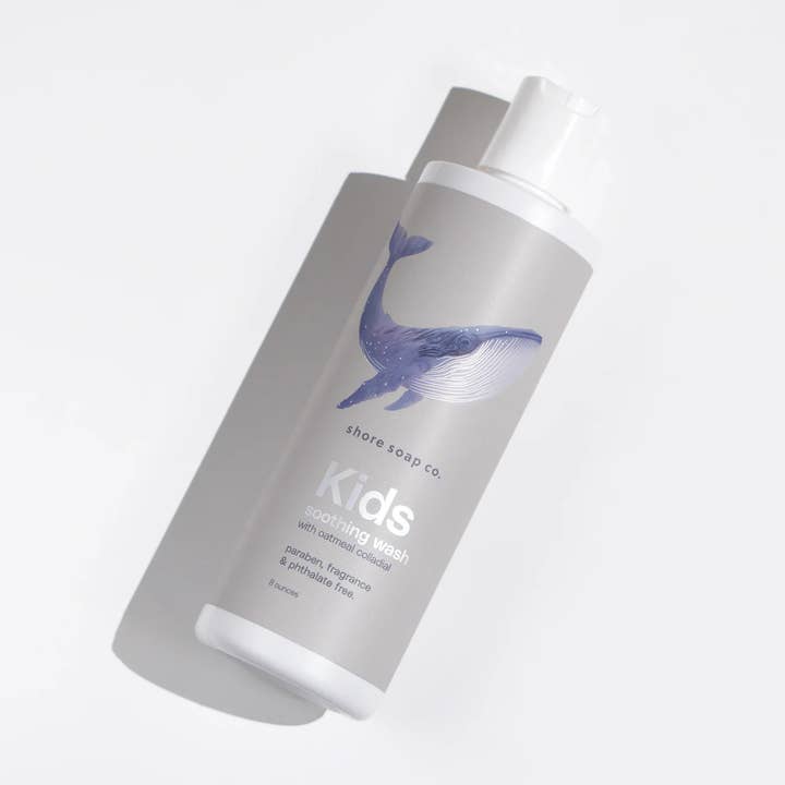 Gel Douche Apaisant pour Enfants pour la vente par Shore Soap Co.