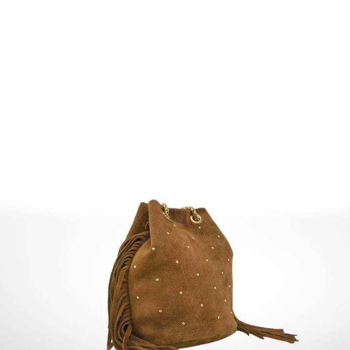 ITALIAN'S LEATHER - Wholesale Shoulder bag – women's - Flora ² Suede leather shoulder bag8