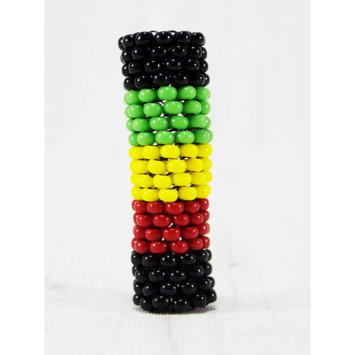 Dread perle Rasta perler til Locs jamaicanske Flag Dreadlock perle manchet Dreadlock smykker Rasta hår Jewerly Rasta frygte smykker hår fletning manchet for engroshandel hos Ninolia