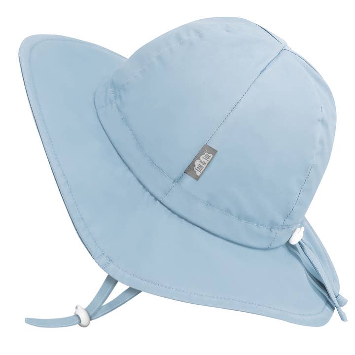 Light Blue | Cotton Floppy Sun Hat for wholesale by Jan & Jul