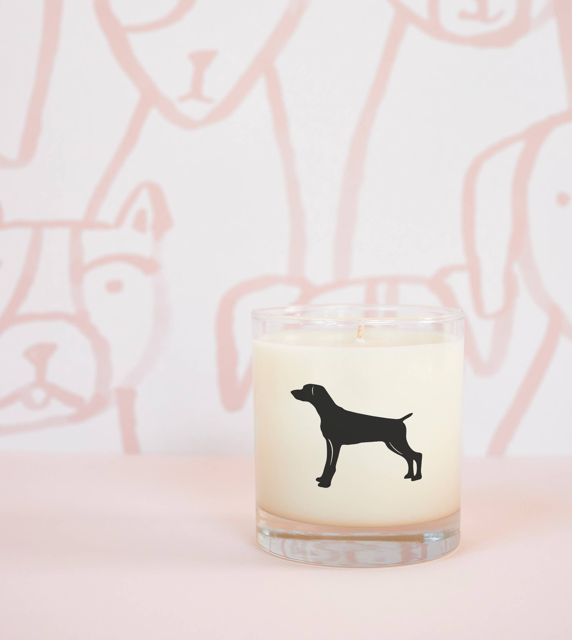 Scripted Fragrance - Wholesale Jar/Filled Candle - Weimaraner Dog Breed Soy Candle3