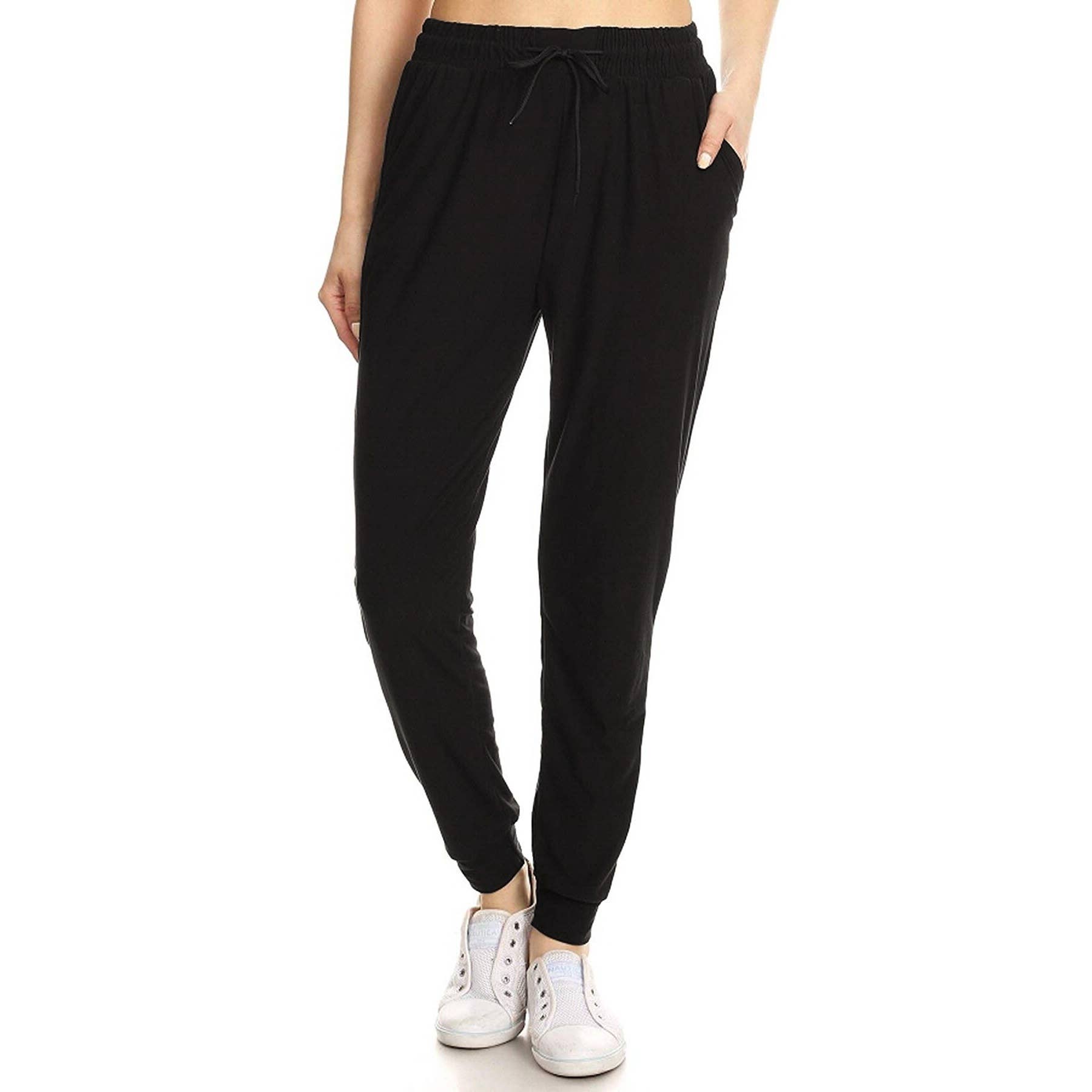 Leggings Depot - Wholesale Lounge Sweatpants/Joggers - Women's - Buttery Soft Solid Joggers with Drawstring1