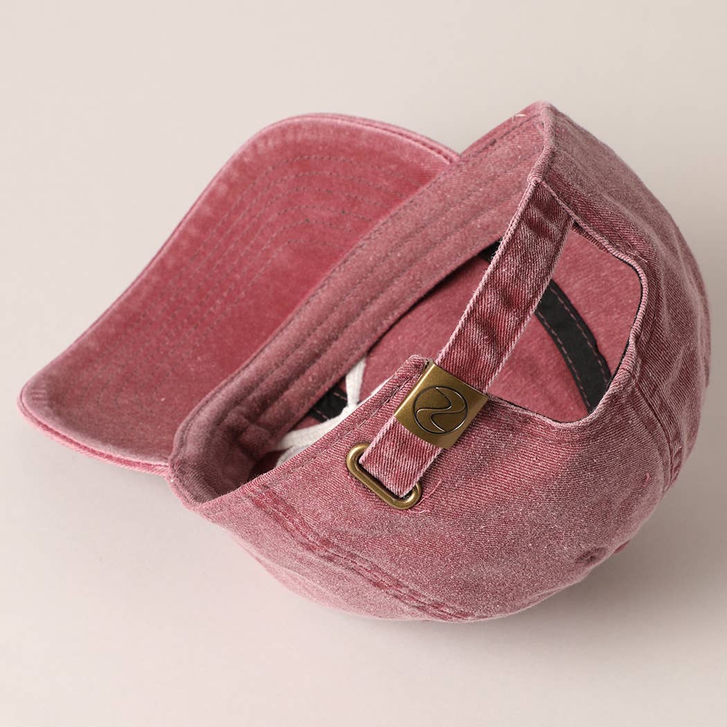 Fashion City - Wholesale Baseball Cap - Women's - Bow Embroidered Cotton Baseball Cap2