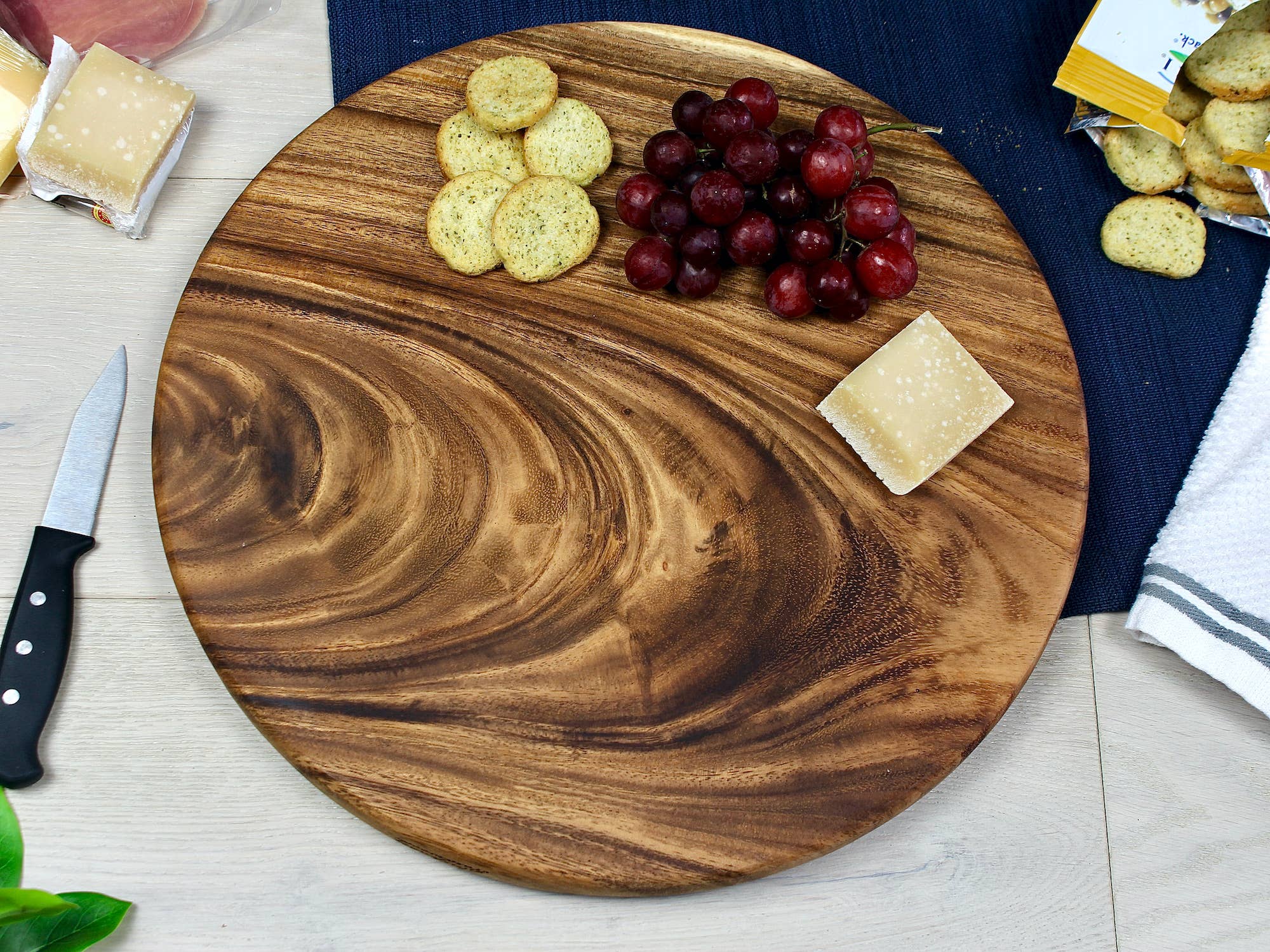 12 Pcs Bulk Cutting Board Bamboo Wood Acacia Wood Walnut Chopping Board  with Handle Laser Engraving Kitchen Serving Board Charcuterie Board for