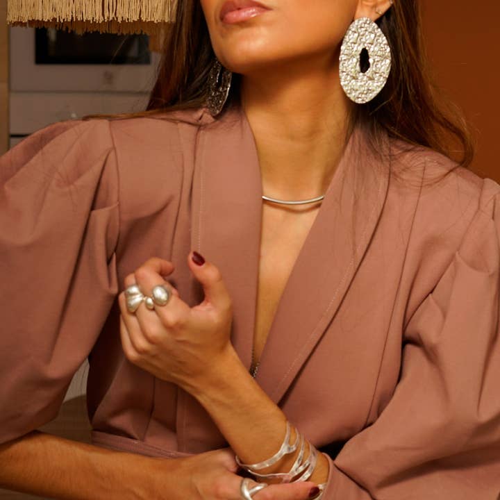 Woonder - Wholesale Dangle Earrings - Silver Coins3