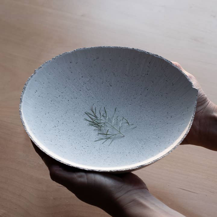 Hand-cast Concrete Bowl Grey for wholesale by UME Studio