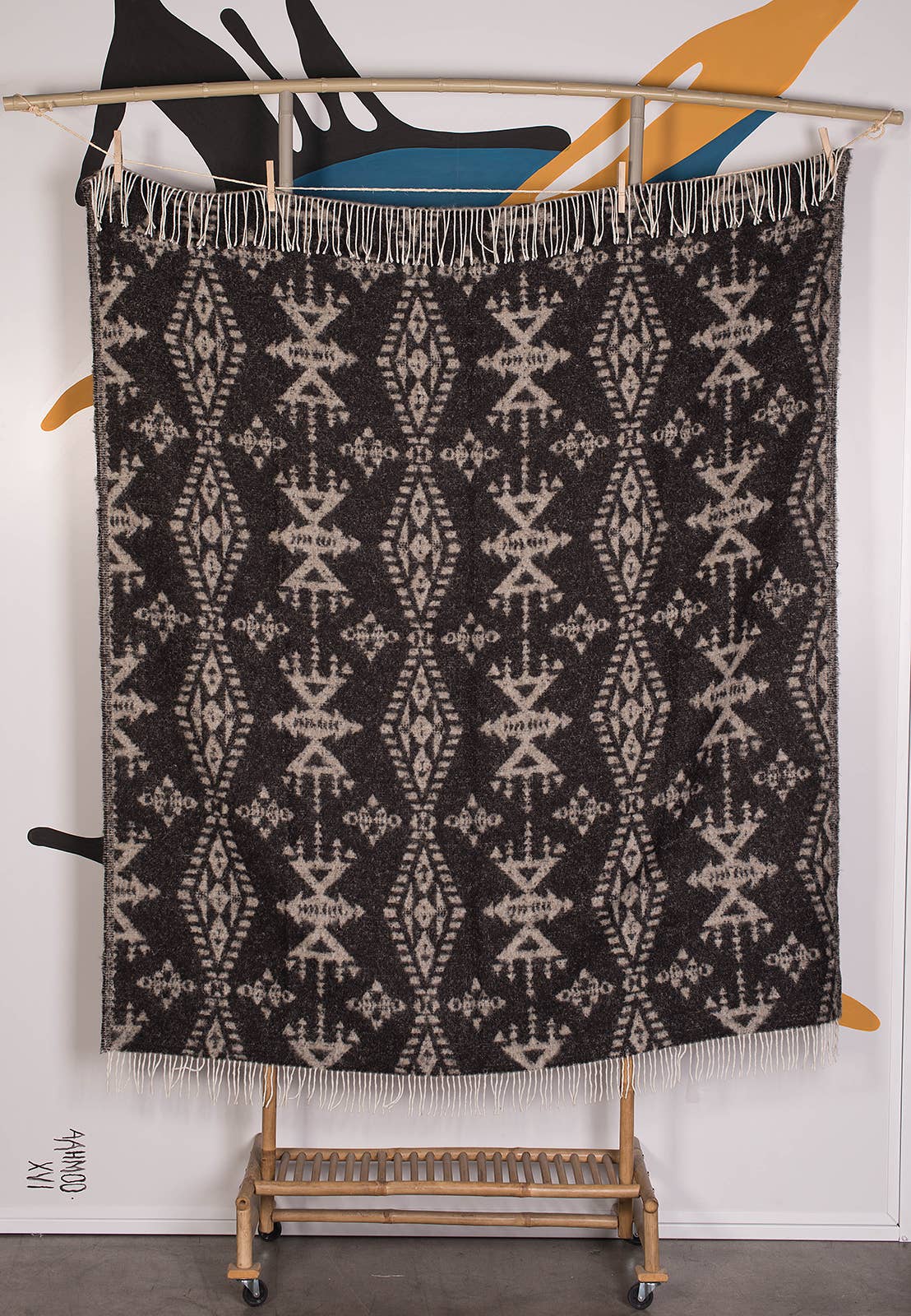 Beat Collection by Lanificio Idealtex Srl – Engroshandel Tæppe – Tribal uld- og alpaka-plaid med etnisk jacquardmønster27
