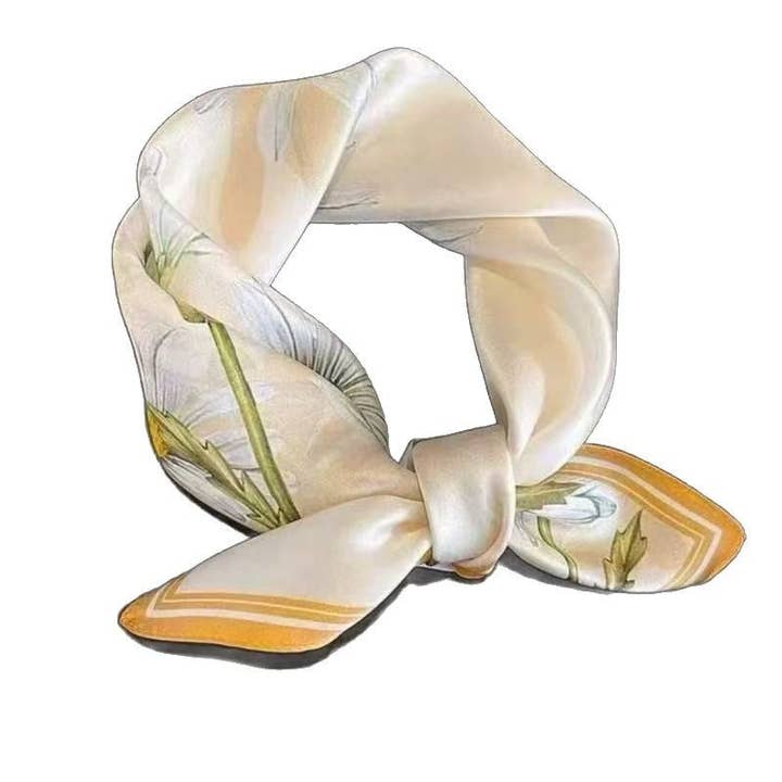 Marayn – Cachecol - Mulher por atacado – Lenço de Seda Coreano Estilo Chic Elegante para Presente11