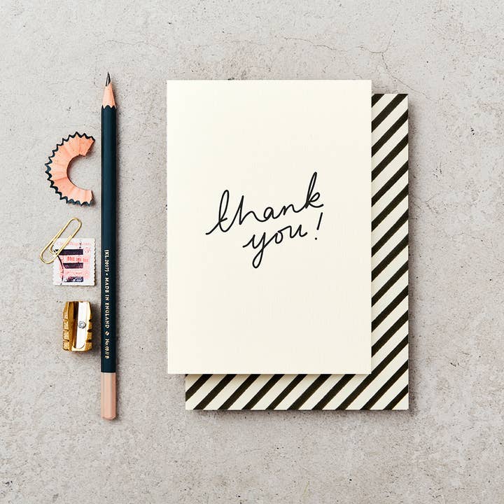 Katie Leamon - Wholesale Thank You Card - GG TY Handwritten Greeting Card