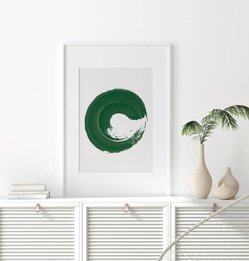 Sara Cristina Design - Wholesale Art Print - Dark Green Wave3