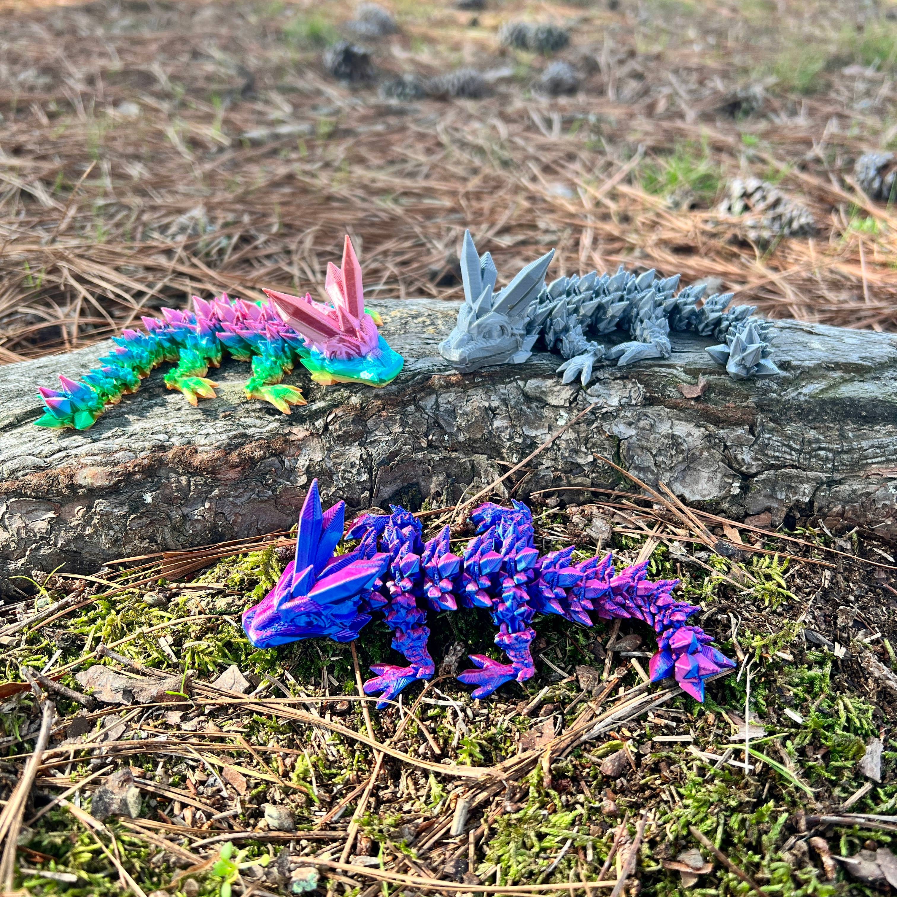 NumanPrints - Vente Fidget/jouet anti-stress – enfant - Idée cadeau Dragon et œuf en cristal pour bébé, jouet Fidget imprimé en 3D6